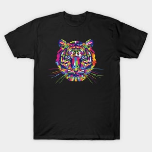 Colorful Abstract Tiger T-Shirt